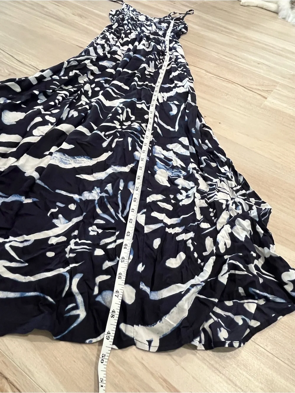 Abercrombie & Fitch Black and White Printed Maxi Dress Size XS